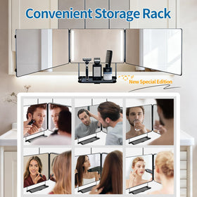 GOQELK anti fog HD glass mirror ensures a distortion-free reflection for detailed styling