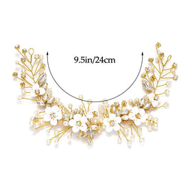 GORAIS adjustable 9.5 inch vine fits many hairstyles.