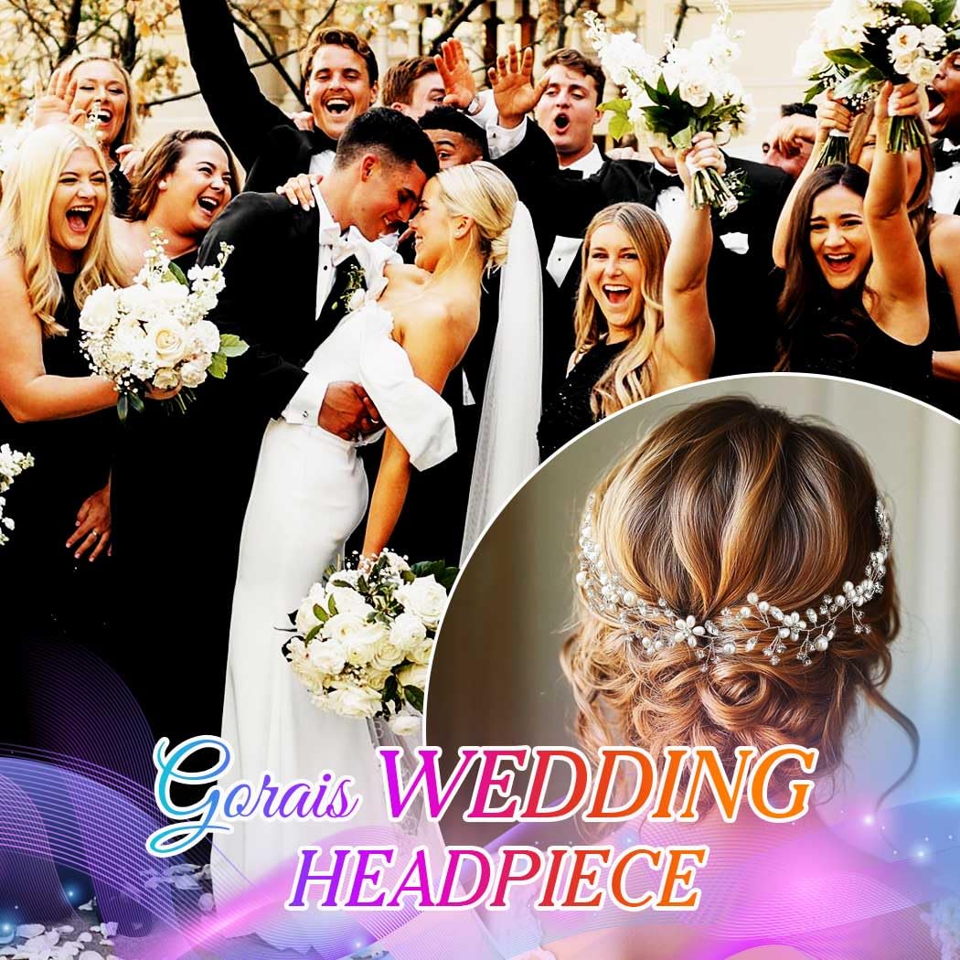 GORAIS pearl crystal wedding vine enhances outfits for first communion or prom