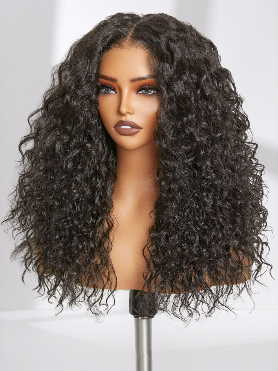 GORGIUS glueless curly wig 20-inch front view for natural look