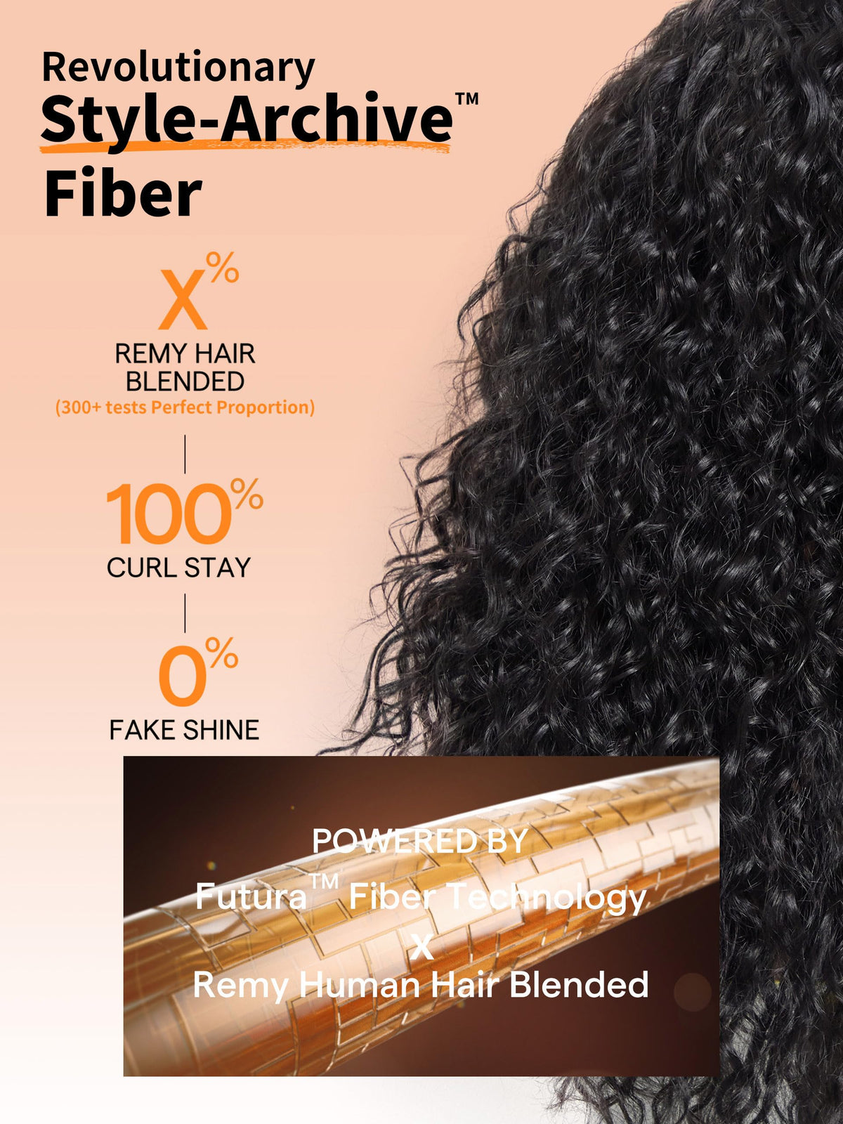 GORGIUS Veralux curly detail close-up highlights defined curls