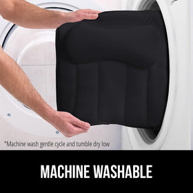 GORILLA GRIP Bath Pillow features ergonomic design for full-body support.