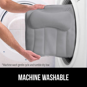 GORILLA GRIP built-in hanging hook on the bath pillow