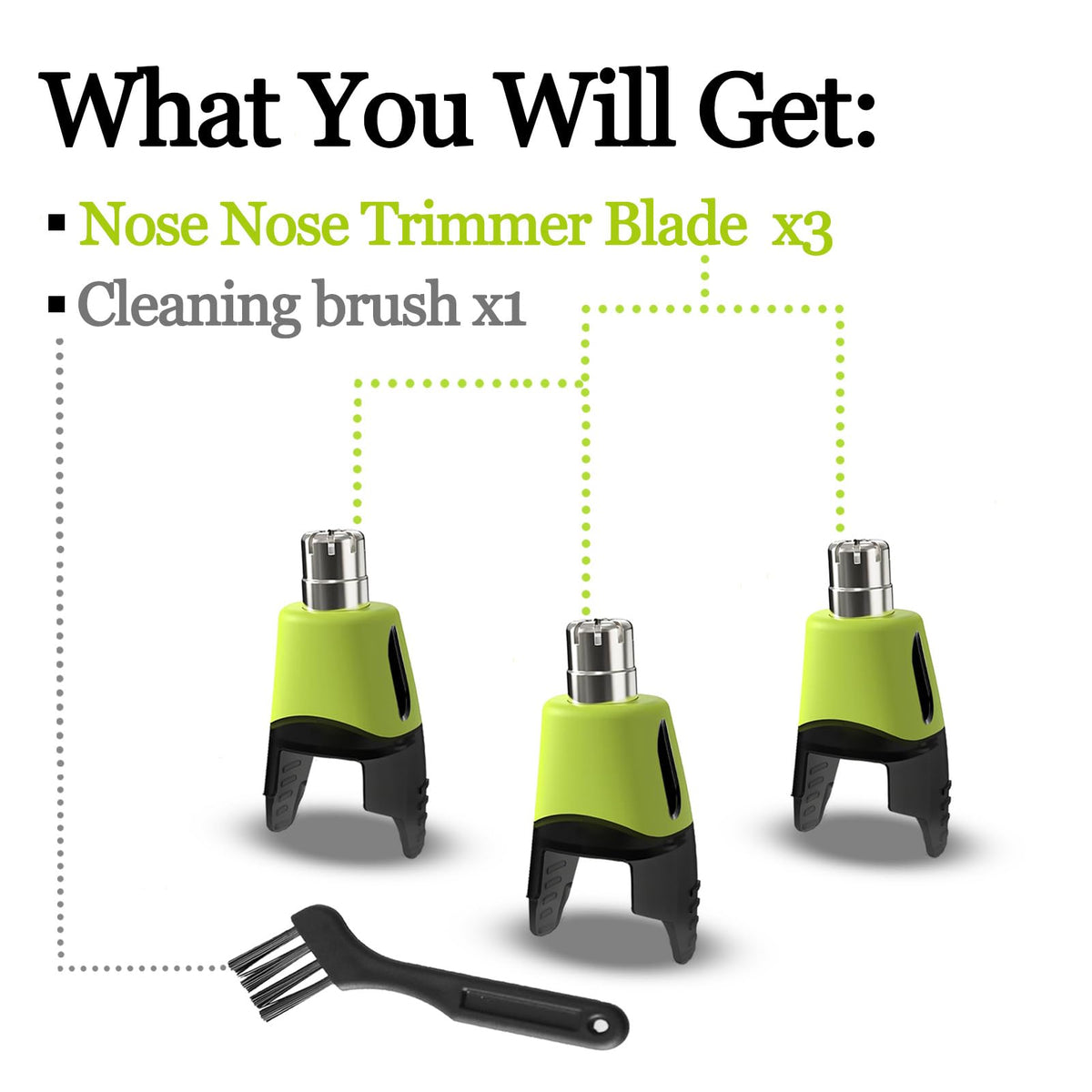 GORLENT easy-install cleaning nose head ready for quick replacement