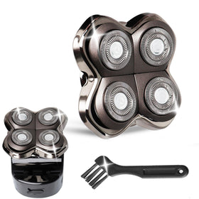 Gorlent Pro4 replacement head close-up with precise blades for a clean shave.