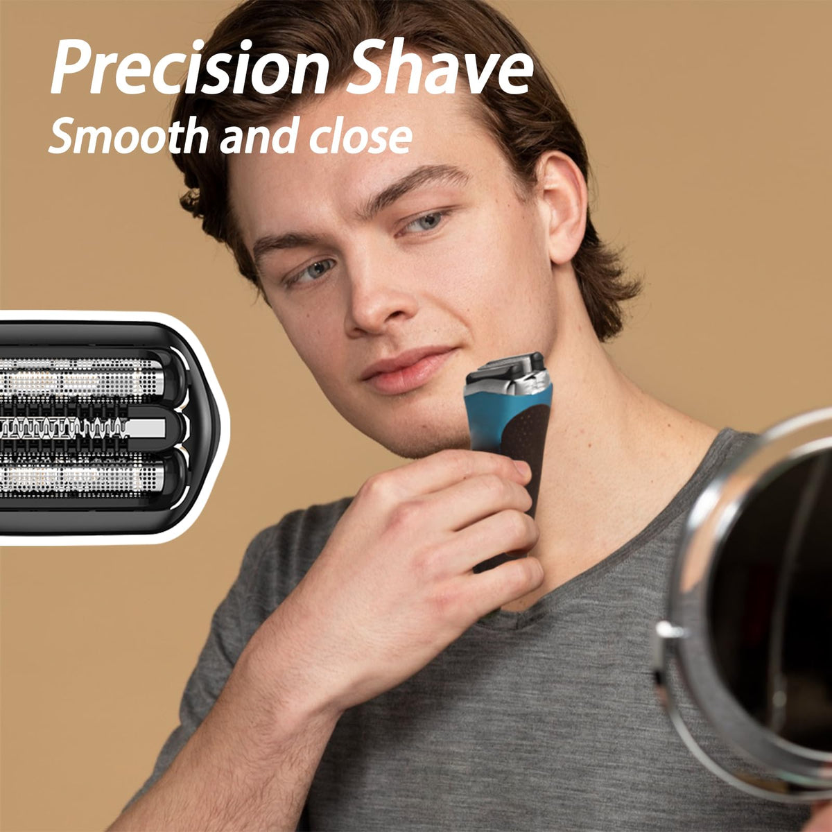 GORLENT Series 3 Pro replacement head blades showing high-precision design.