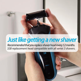 GORLENT Series 3 Pro replacement head compatibility with Branus All S3 shavers.
