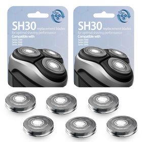 GORLENT SH30-52 replacement blades with dual-ring edges for smoother first-pass shaving
