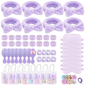 Goroovr sleepover headband with pink bow for comfortable spa vibes