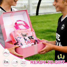 Goroovr pink soccer party favors perfect for celebrations