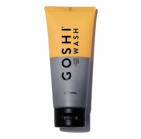 GOSHI Super Vitamin Body Wash bottle pour for smooth cleansing.