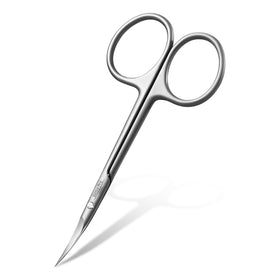 GöSol cuticle scissors with precision curved blades for smooth trimming.