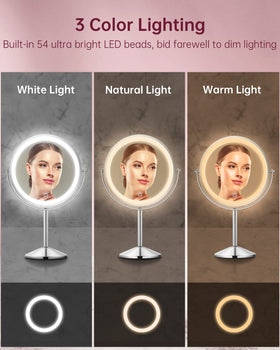 Gospire 10x magnification side for detailed makeup steps