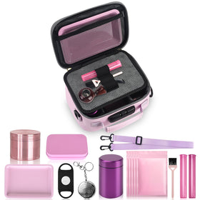 Gosstek pink PU leather organizer case for compact daily use