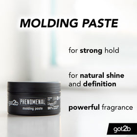 Applying Got2B Phenomenal Moulding Paste for a classic groomed look