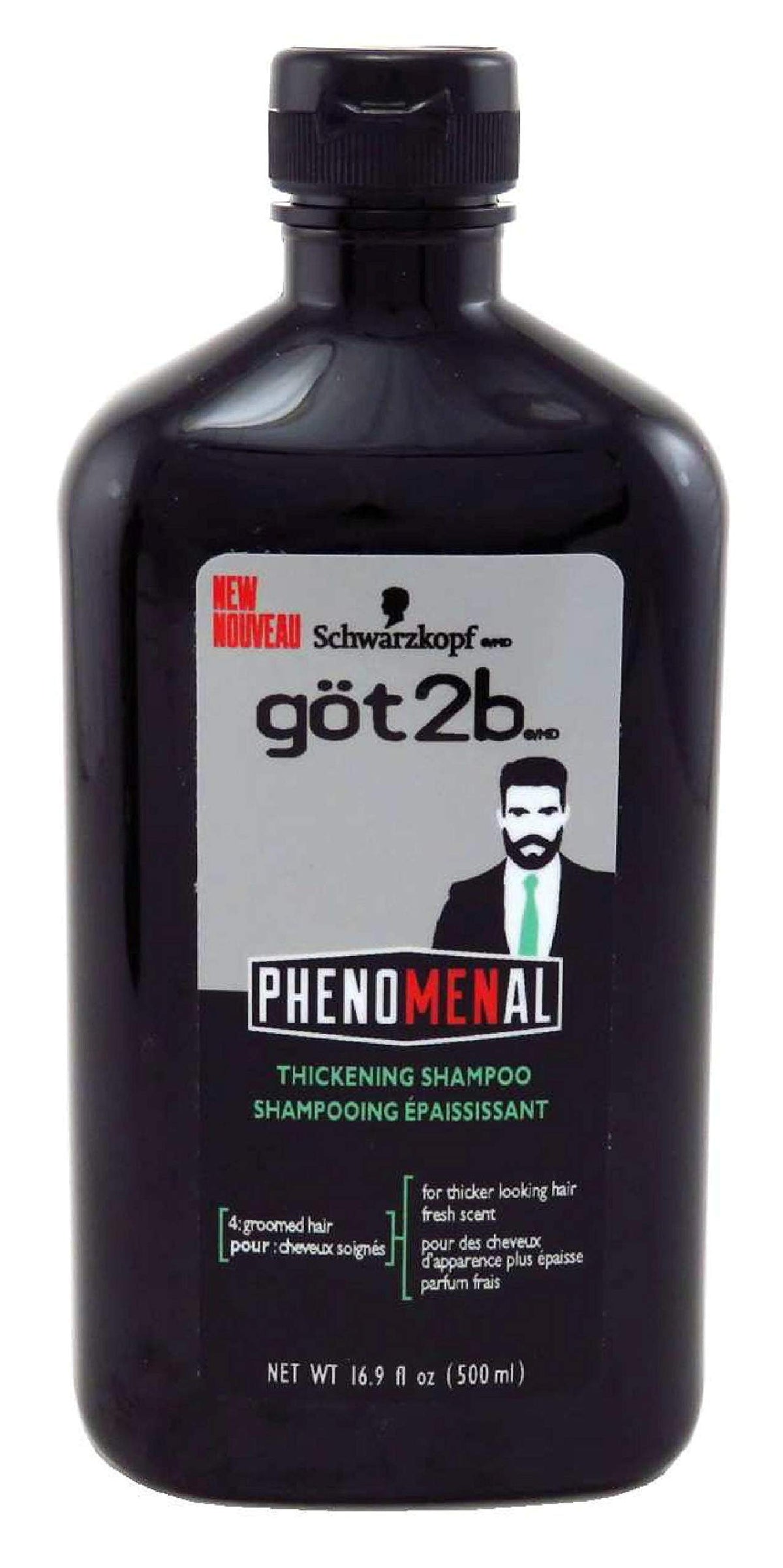 Got2B Phenomenal Thickening Shampoo bottle pour with a refreshing scent and fuller-looking hair