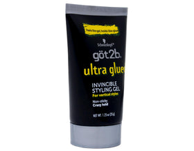 Slick-back hairstyle with Got2B Invincible Gel showing strong control.