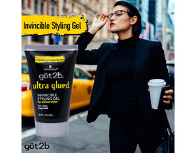 Hands applying Got2B Invincible Gel for a defined, lasting hold.