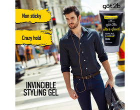 Close-up texture of Got2B Invincible Gel shows clear, non-flaky finish.