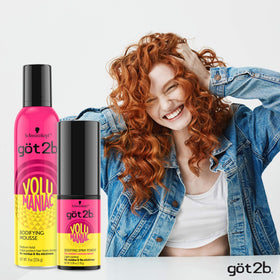 Got2b Volumaniac styling result delivers breathable feel with no residue.