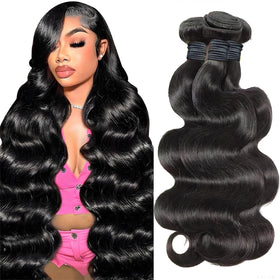 Gotcosy 14A body wave bundles 20-inch show natural texture ready for styling.