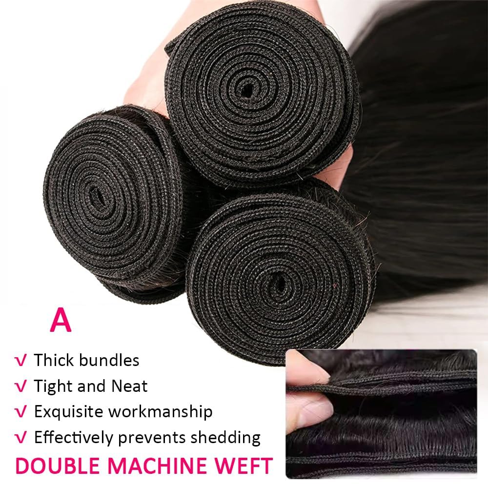 Gotcosy 14A body wave bundles weft detail shows double machine weft and reduced shedding.
