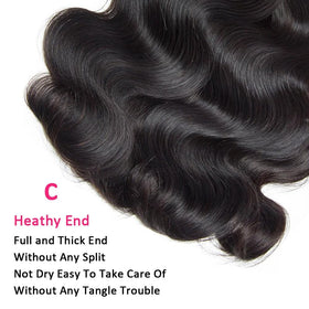 Gotcosy body wave bundles packaging protects bundles during shipping.