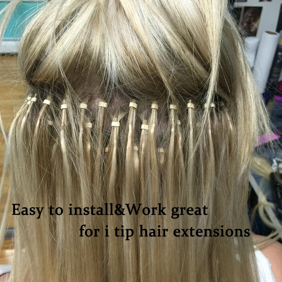 GOTDYA brown beads for hair tinsel extensions provide durable grip and easy concealment.