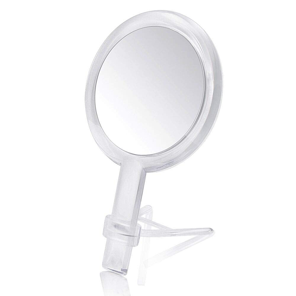 Gotofine double-sided makeup mirror front view with 7x magnification for precise makeup tweaks