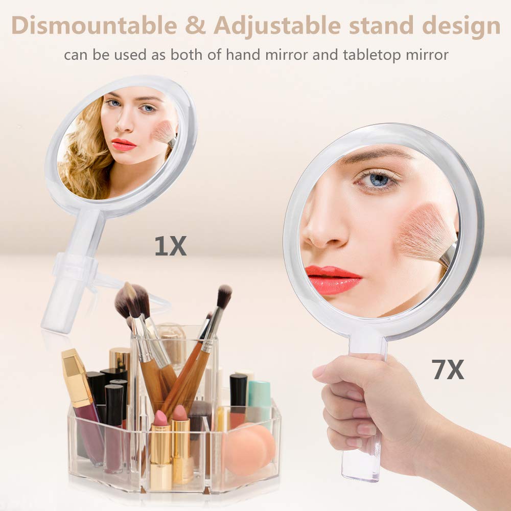 Gotofine mirror adjustable stand handheld use allows ergonomic angles