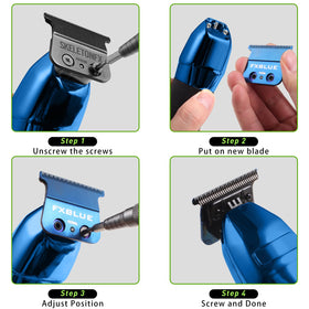 Cooling-oriented design of GOTTOG FXBLUE blades supports comfortable trimming sessions