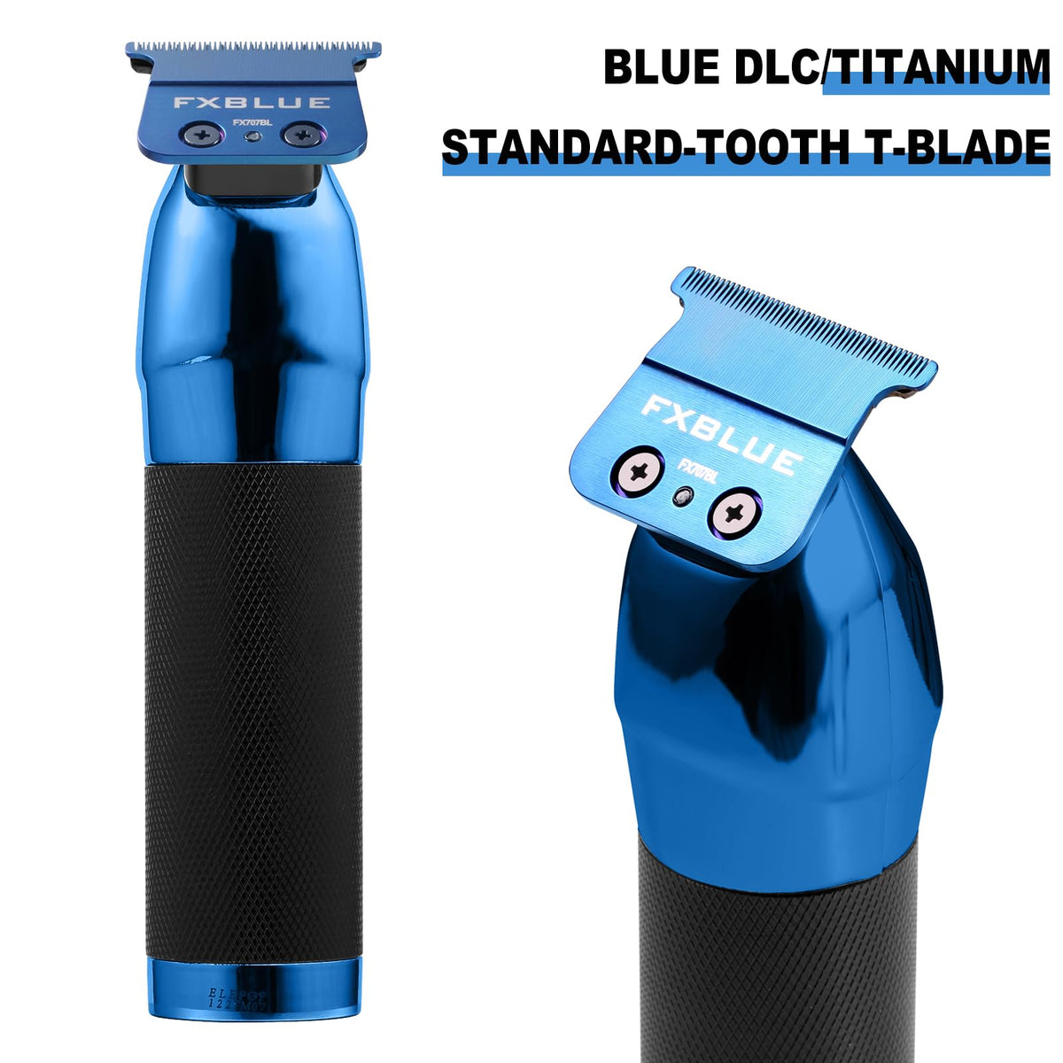 GOTTOG FXBLUE blade mounted on trimmer head for smooth glide and control