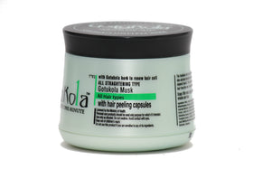 Gotukola hair mask texture swirl showcases luxurious at-home treatment