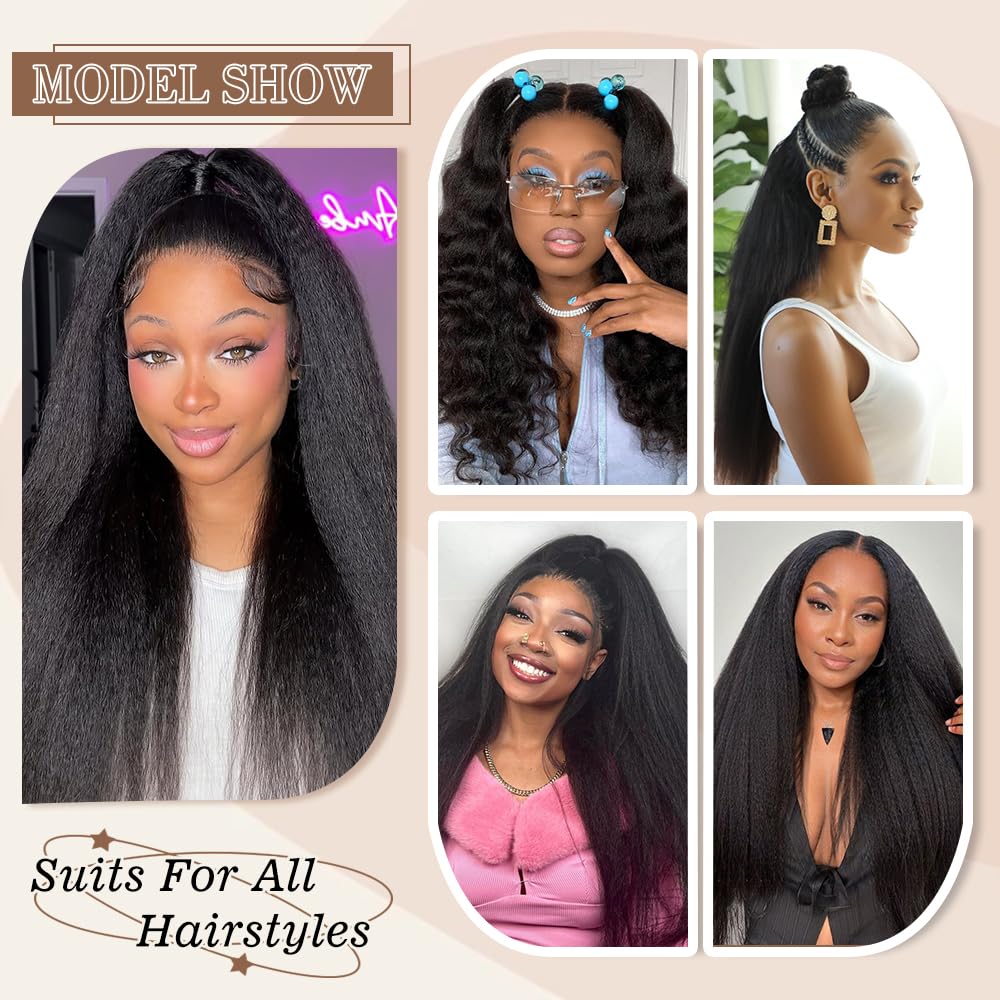 Goulus Kinky Straight V Part Wig ideal for everyday and special occasions
