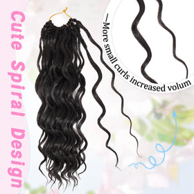 GOWIT deep wave crochet hair in multiple colors for customization