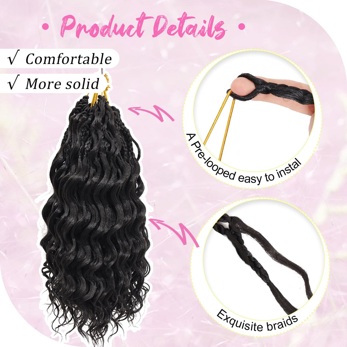 GOWIT 12-inch deep wave options for versatile lengths and styles