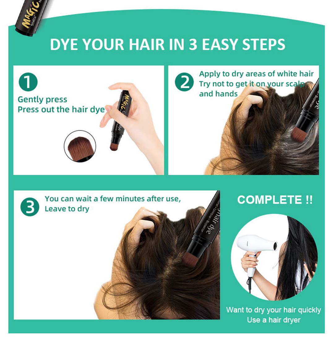 Gowwim Root Touch Up dries quickly with natural formulation