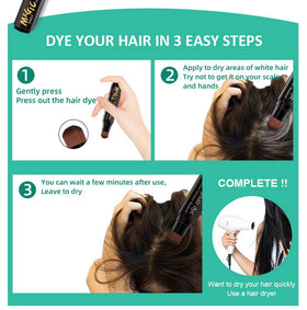 Gowwim Root Touch Up dries quickly with natural formulation