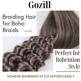 Gozill lightweight hair for comfortable all-day wear in braided styles.