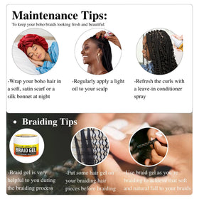 Gozill six-pack braid hair includes five pre-stretched packs and one deep wave pack.