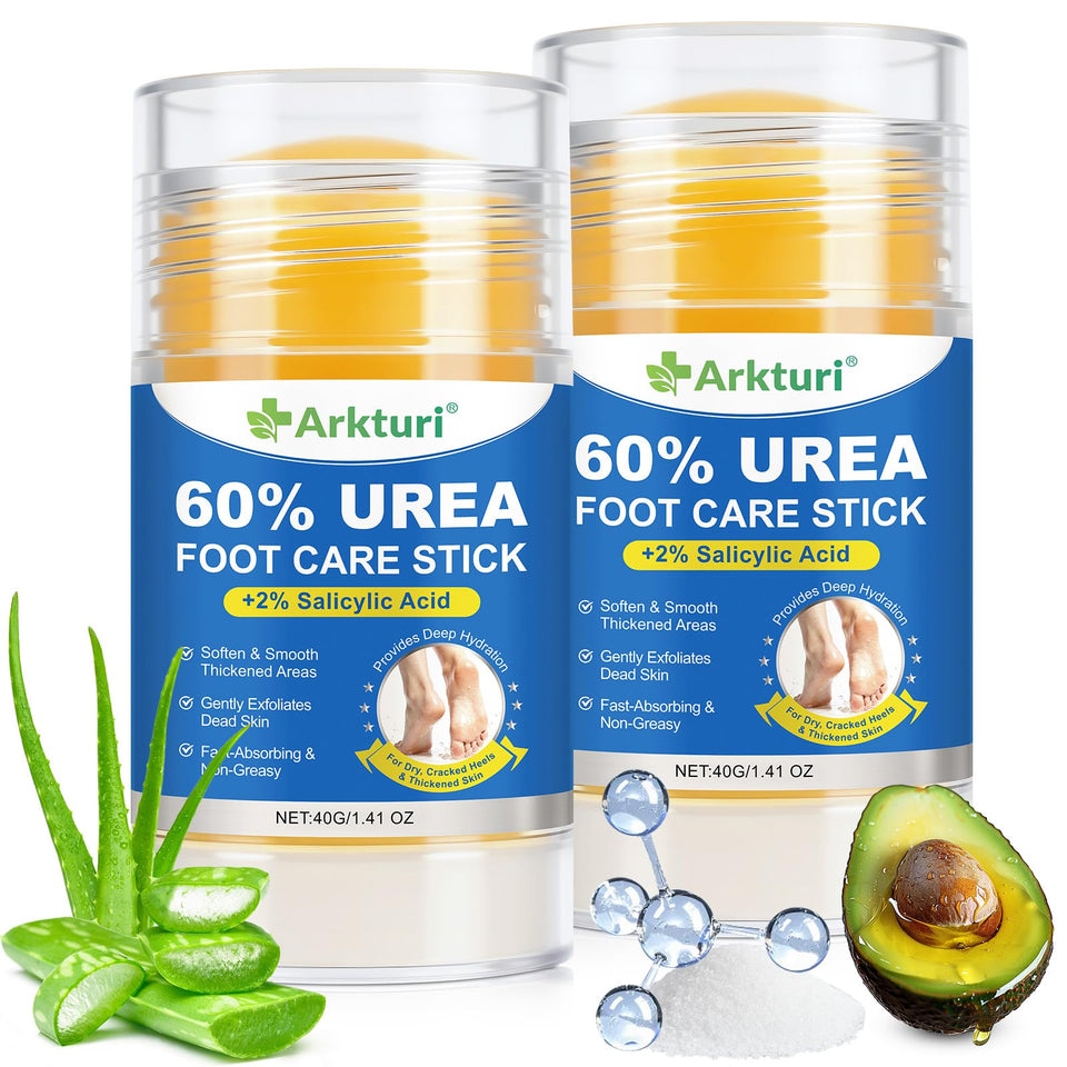 GPUPFJPW Urea Cream Stick high-potency application for thick, dry skin on heels.