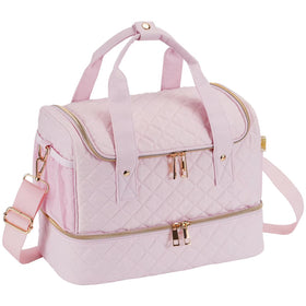 GR69N nail polish organizer case front view showing portable pink design