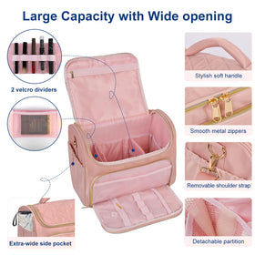 GR69N travel toiletry bag open main compartment for easy access to essentials