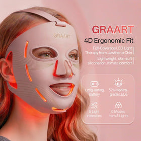 Graart red light mask jawline for defined contours at home