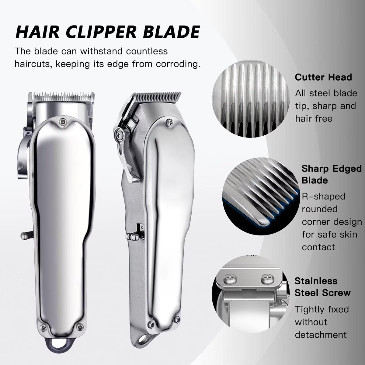 GRABOTE two-blade pack suited for professional and home grooming.