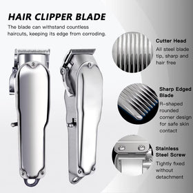 GRABOTE two-blade pack suited for professional and home grooming.