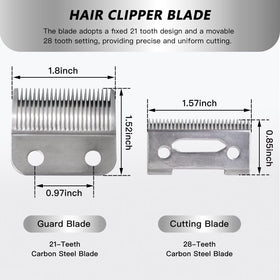 GRABOTE 21-28 tooth blade design for clean, even cuts.