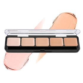 Graftobian HD Glamour Creme Foundation Palette Cool #1 top view for seamless blending on set