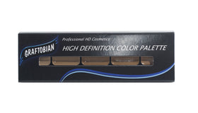 Graftobian HD Glamour Creme Palette Warm 1 swatches, versatile coverage for quick on-set edits.