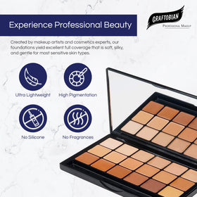 Graftobian HD Glamour Creme Warm Swatch 01 highlights creamy texture and blendability